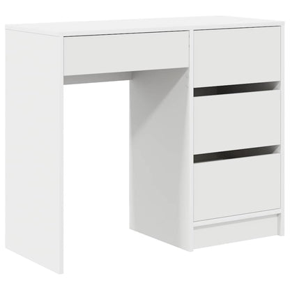 Bureau met lade met opslag Wit 90 x 37,5 x 75 cm Bewerkt hout