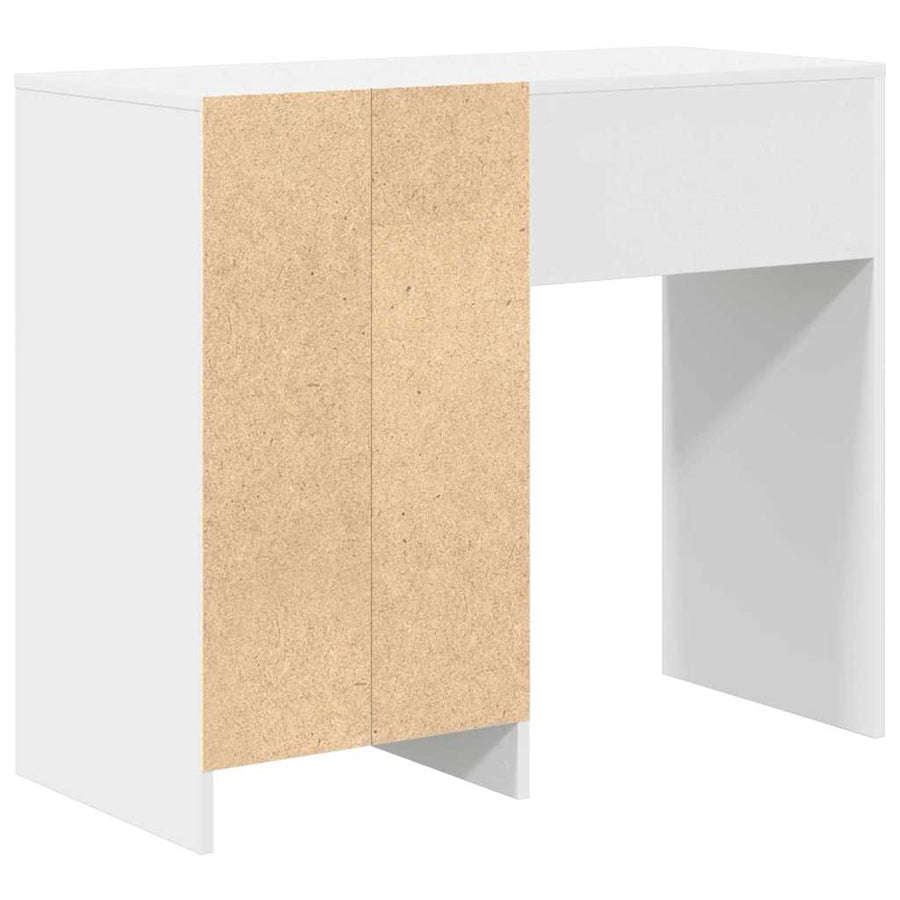 Bureau met lade met opslag Wit 90 x 37,5 x 75 cm Bewerkt hout