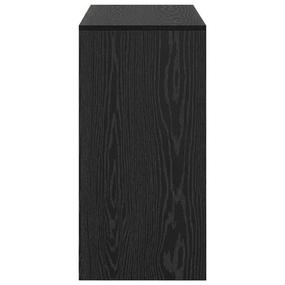 Bureau met lade Zwart Eiken 90 x 37,5 x 75 cm Bewerkt hout