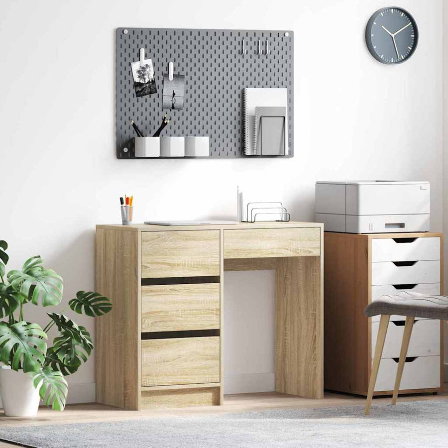 Bureau met lade Sonoma Eiken 90 x 37,5 x 75 cm Bewerkt hout