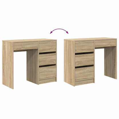Bureau met lade Sonoma Eiken 90 x 37,5 x 75 cm Bewerkt hout