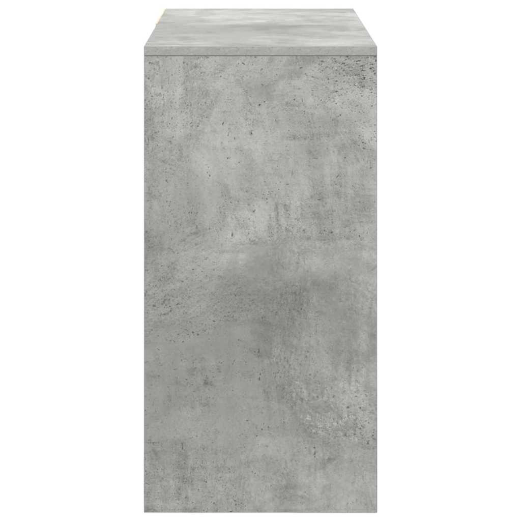 Bureau met lade Beton Grijs 90 x 37,5 x 75 cm Bewerkt hout