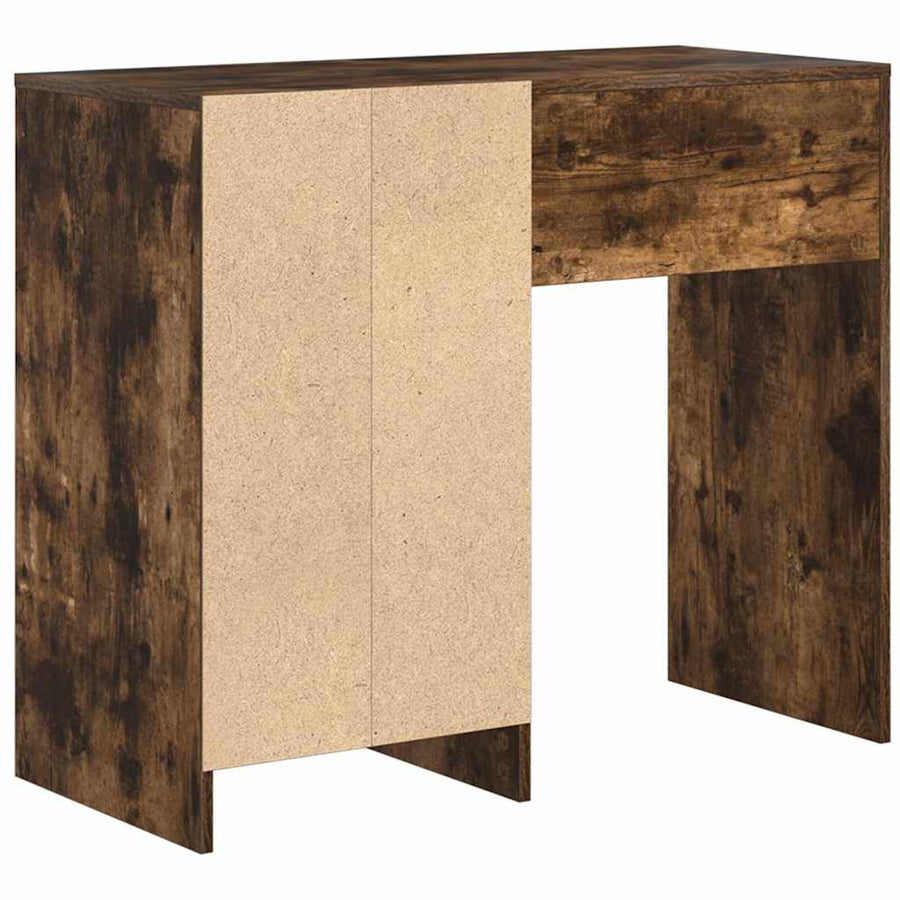 Bureau met lade Gerookt eiken 90 x 37,5 x 75 cm Bewerkt hout