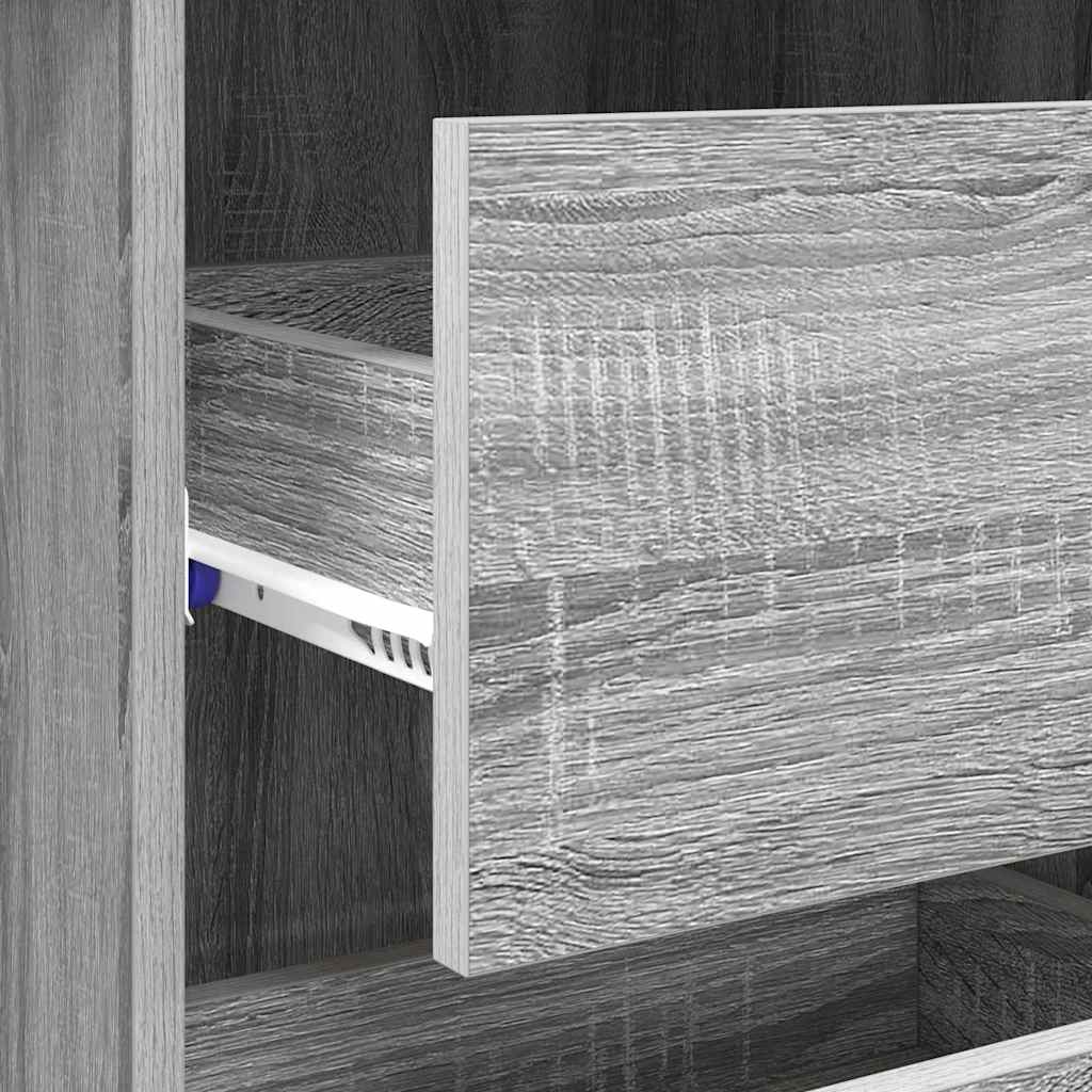 Bureau met lade Grijs Sonoma 90 x 37,5 x 75 cm Bewerkt hout