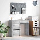 Desk with drawer Grey Sonoma 90 x 37.5 x 75 cm Engineered wood