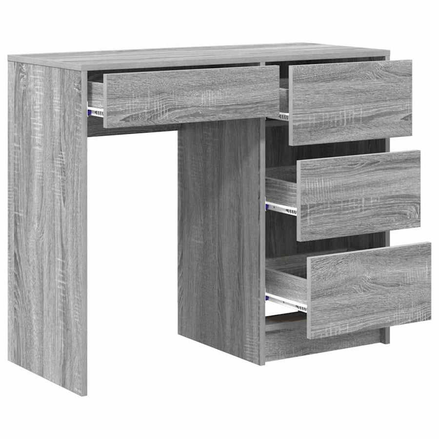 Bureau met lade Grijs Sonoma 90 x 37,5 x 75 cm Bewerkt hout
