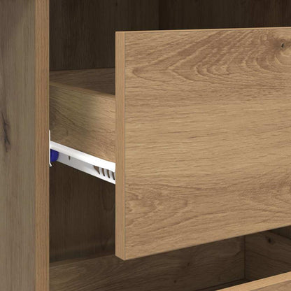 Bureau met lade Artisan Eiken 90 x 37,5 x 75 cm Bewerkt hout