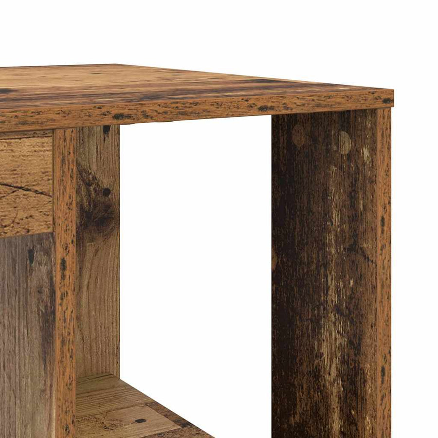 Bureau met plank Oud Hout 130 x 50.5 x 75 cm Bewerkt hout