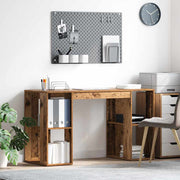 Bureau 130x50.5x75 cm oud hout bewerkt hout