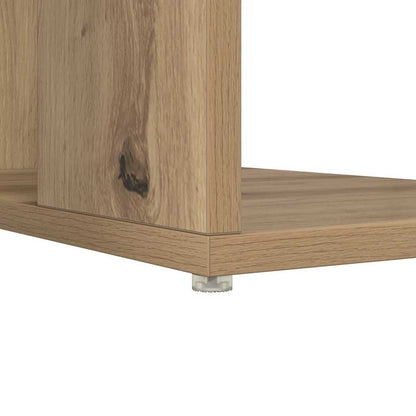 Bureau met plank Artisan Eiken 130 x 50.5 x 75 cm Bewerkt hout