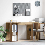 Bureau 130x50.5x75 cm Artisan Eiken bewerkt hout