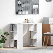 Bureau 90x50x75 cm wit bewerkt hout