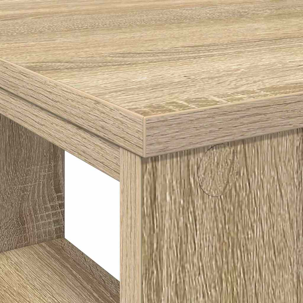 Bureau met plank Sonoma Eiken 90 x 50 x 75 cm Bewerkt hout
