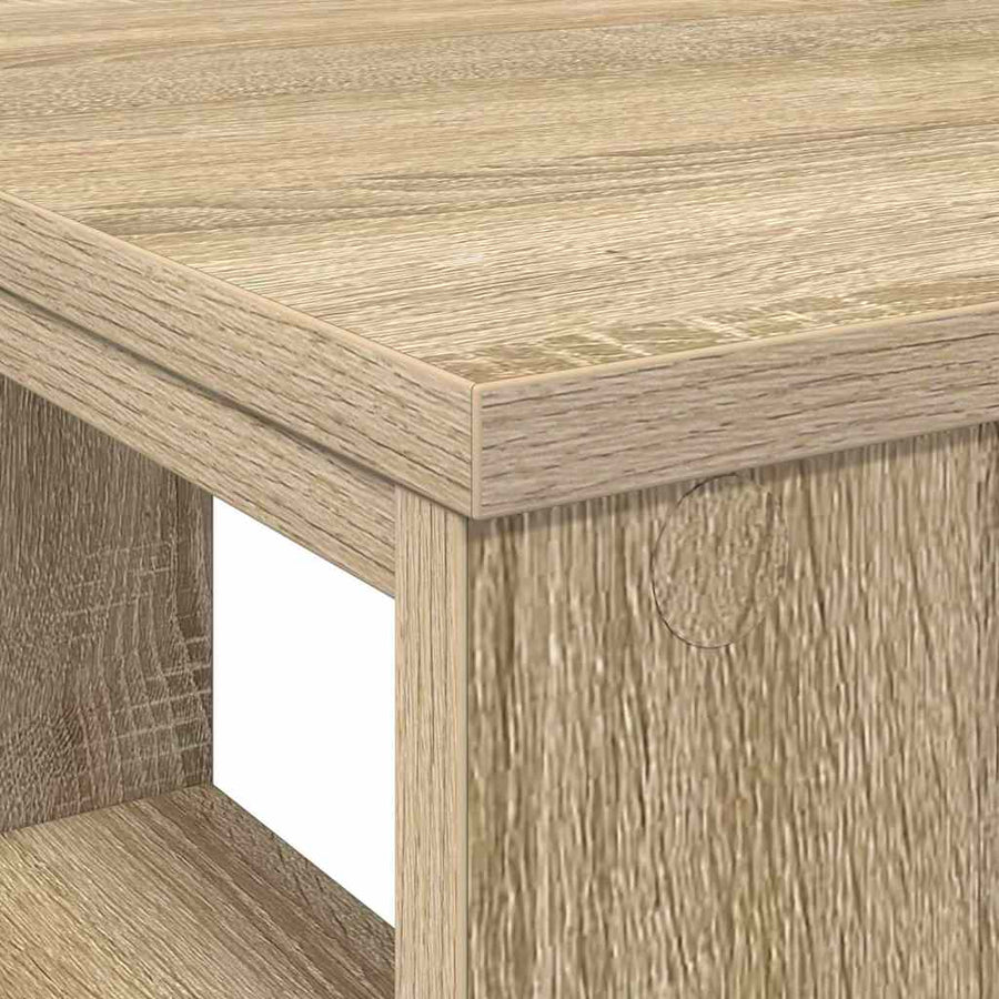 Bureau met plank Sonoma Eiken 90 x 50 x 75 cm Bewerkt hout