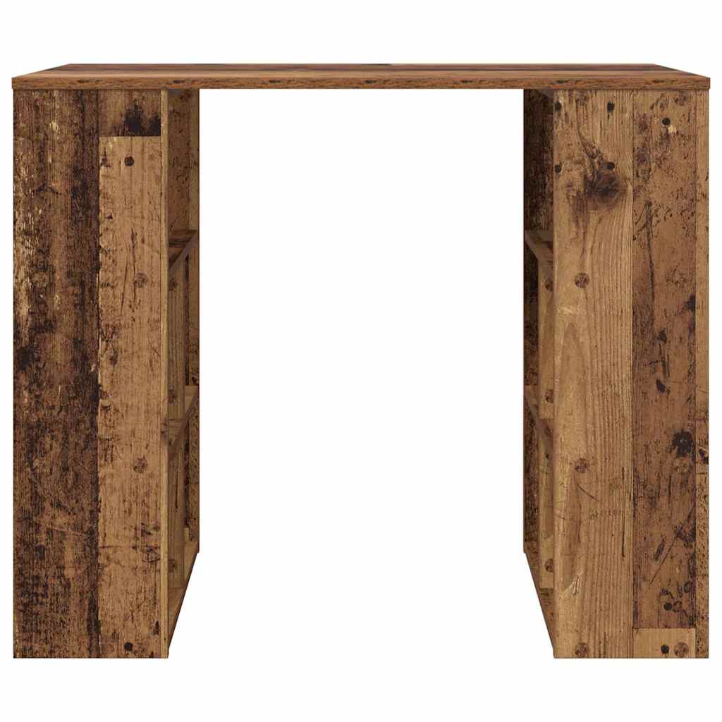 Bureau met plank Oud Hout 90 x 50 x 75 cm Bewerkt hout