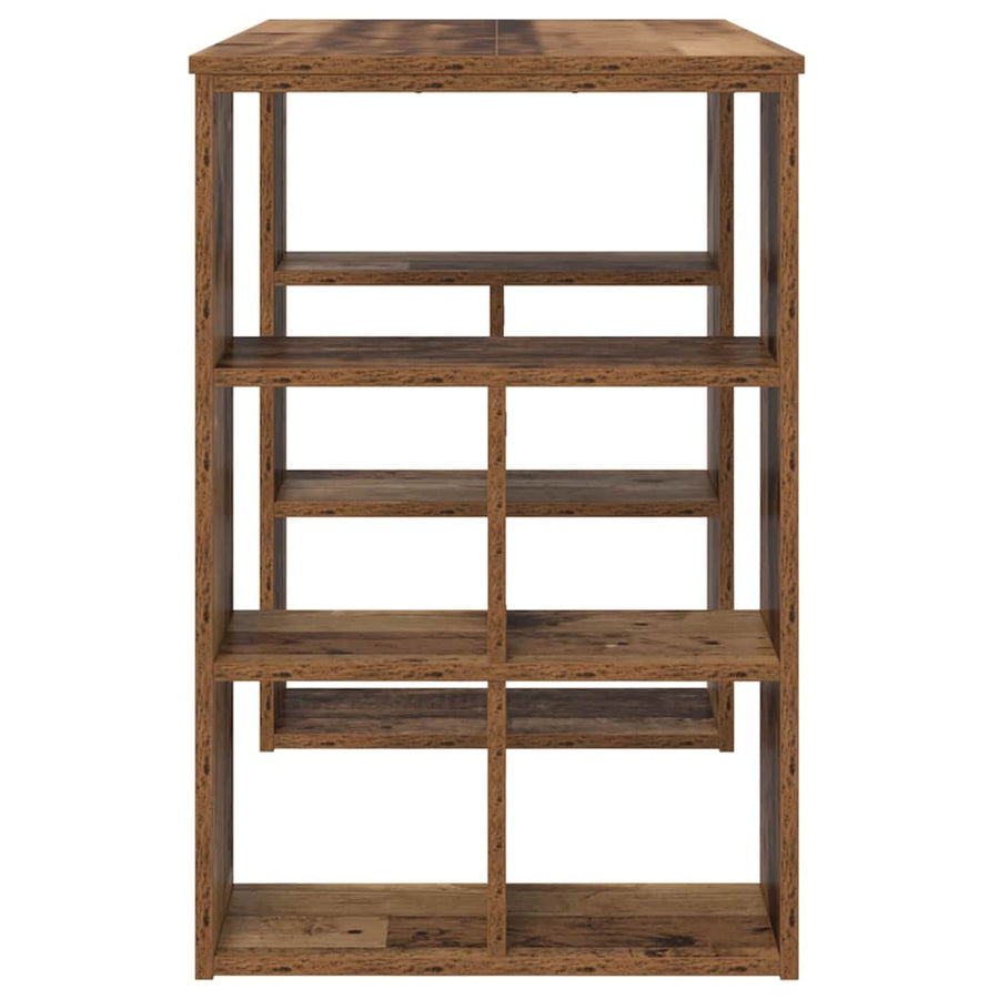 Bureau met plank Oud Hout 90 x 50 x 75 cm Bewerkt hout