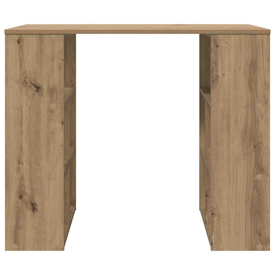 Bureau met plank Artisan Eiken 90 x 50 x 75 cm Bewerkt hout