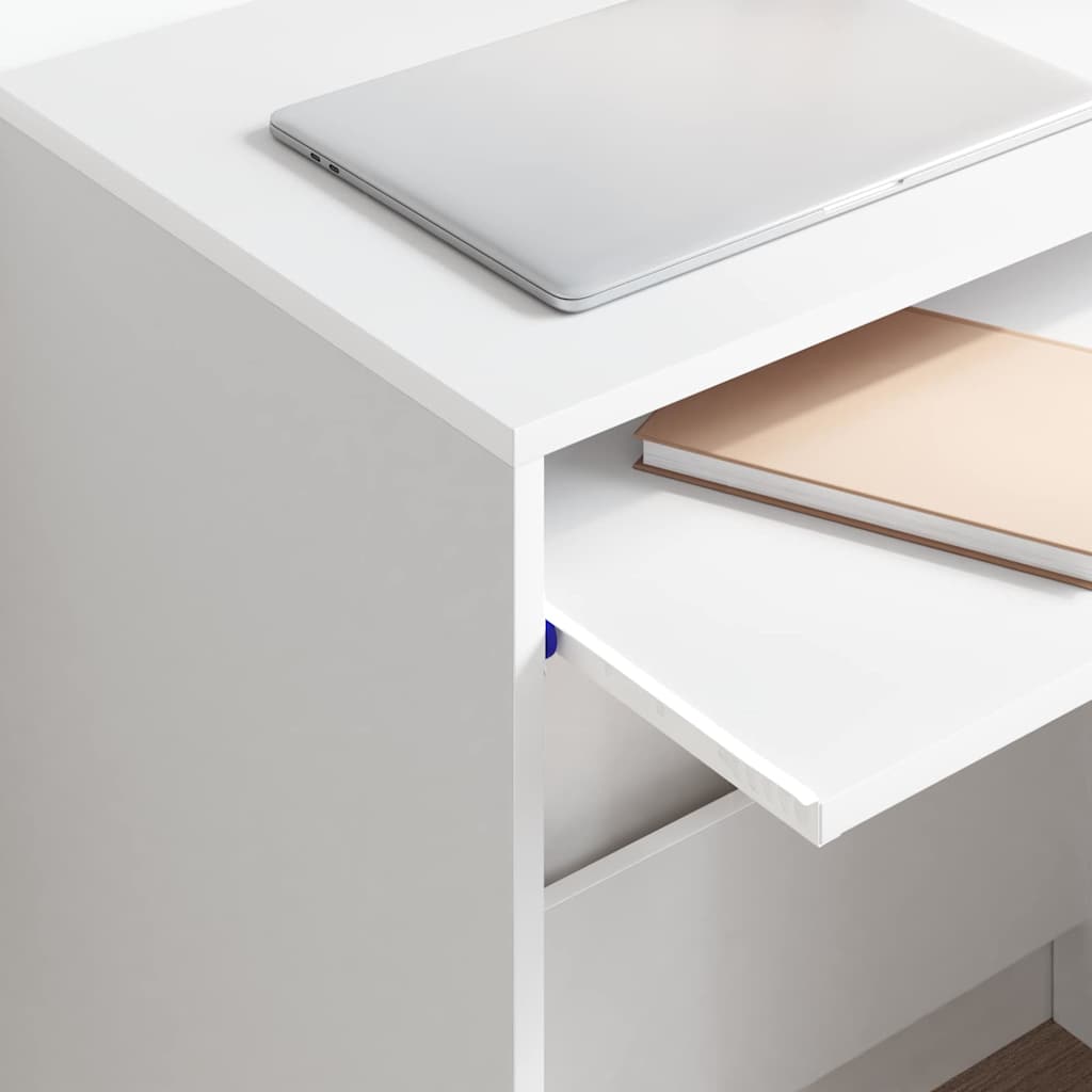 Bureau met lade met opslag Wit 77.5 x 43 x 79 cm Bewerkt hout