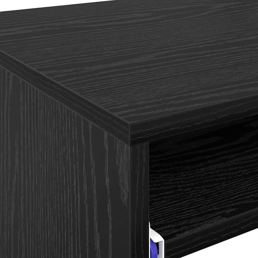 Bureau Zwart Eik 77,5x43x79 cm Geengineerd Hout