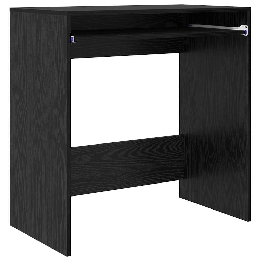 Bureau Zwart Eik 77,5x43x79 cm Geengineerd Hout
