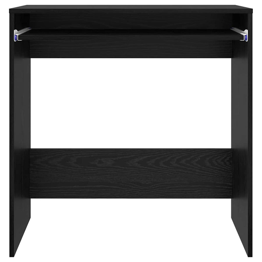 Bureau Zwart Eik 77,5x43x79 cm Geengineerd Hout