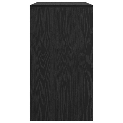 Bureau Zwart Eik 77,5x43x79 cm Geengineerd Hout