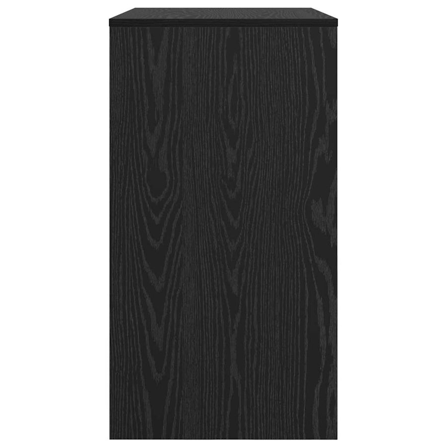 Bureau Zwart Eik 77,5x43x79 cm Geengineerd Hout