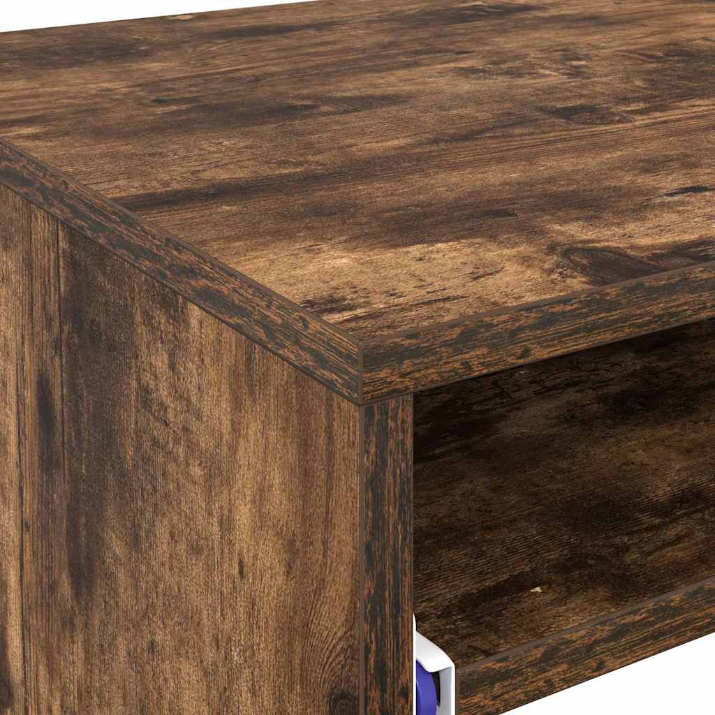 Bureau met lade Gerookt eiken 77.5 x 43 x 79 cm Bewerkt hout