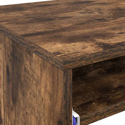Bureau met lade Gerookt eiken 77.5 x 43 x 79 cm Bewerkt hout