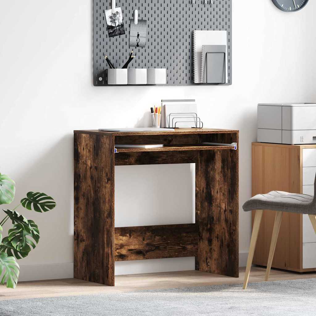 Bureau met lade Gerookt eiken 77.5 x 43 x 79 cm Bewerkt hout