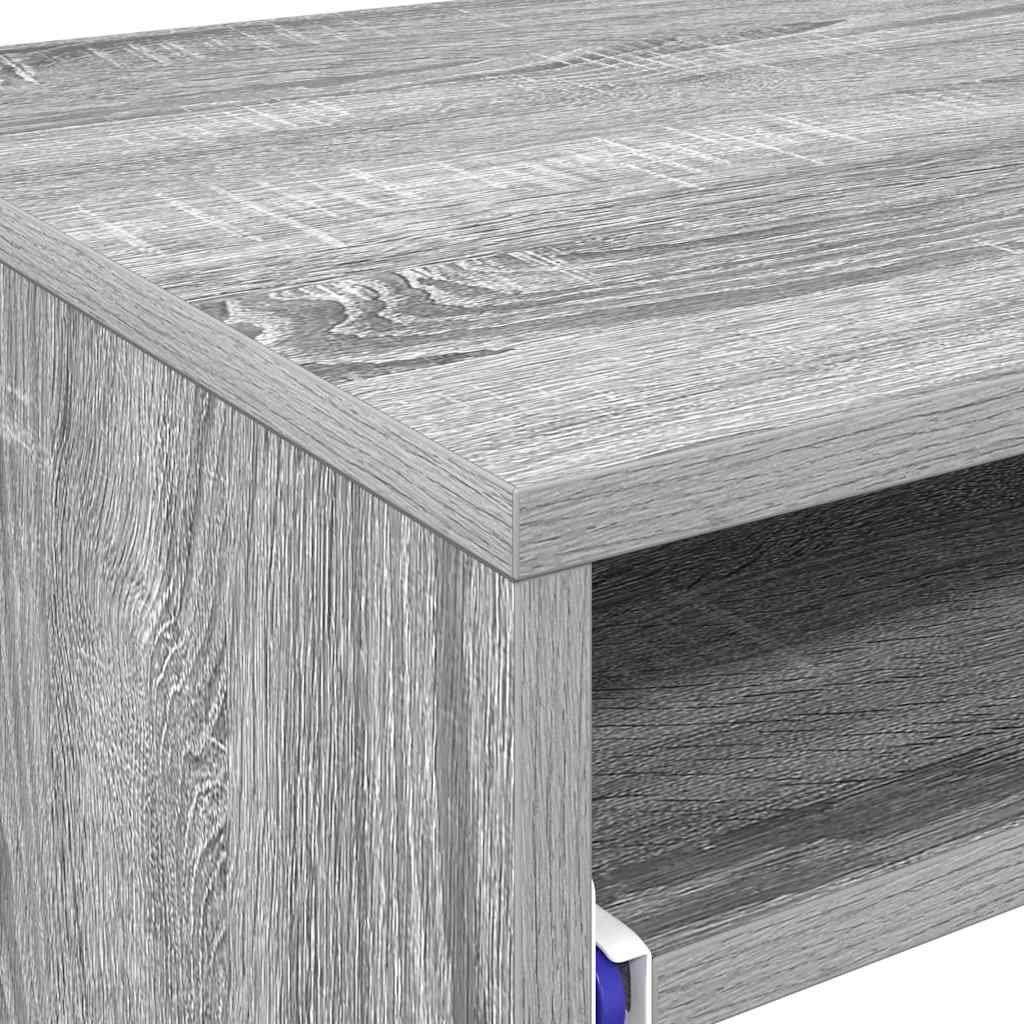 Bureau met lade Grijs Sonoma 77.5 x 43 x 79 cm Bewerkt hout