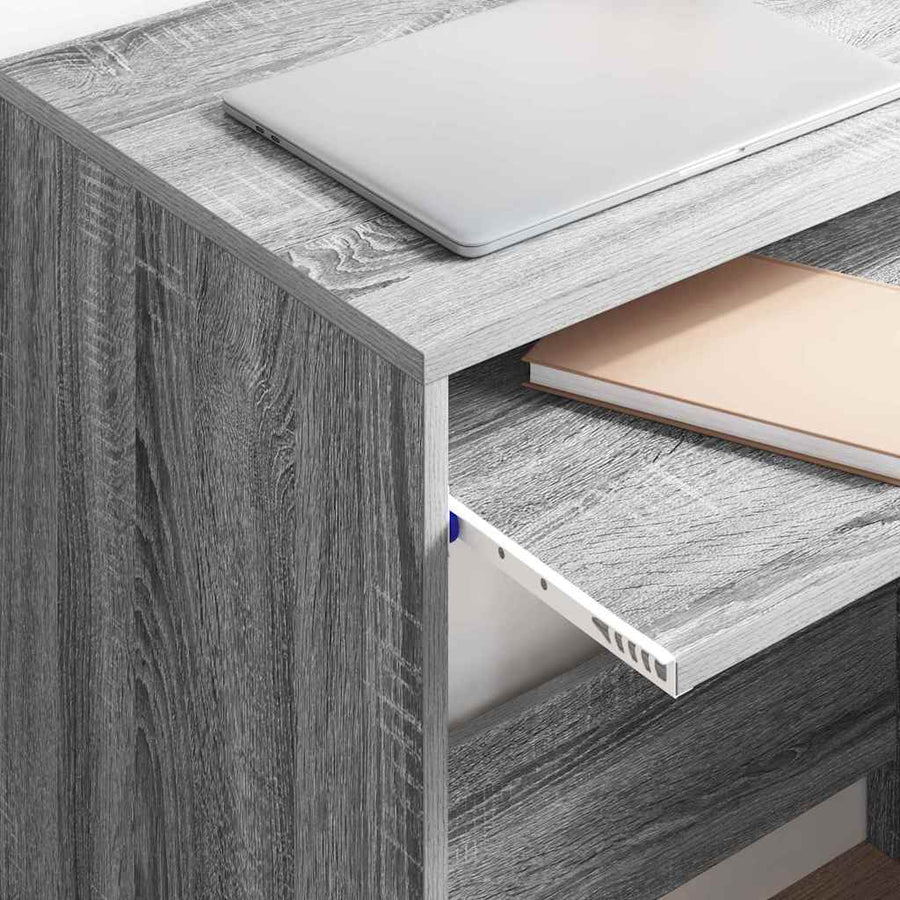 Bureau met lade Grijs Sonoma 77.5 x 43 x 79 cm Bewerkt hout