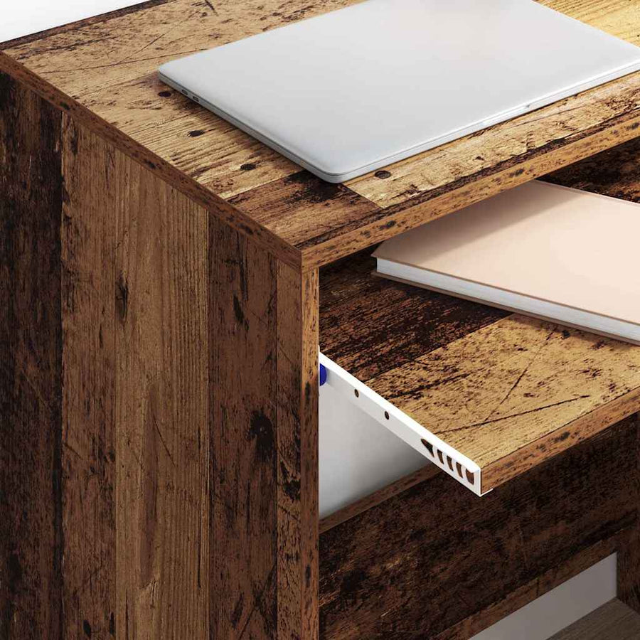 Bureau met lade Oud Hout 77.5 x 43 x 79 cm Bewerkt hout