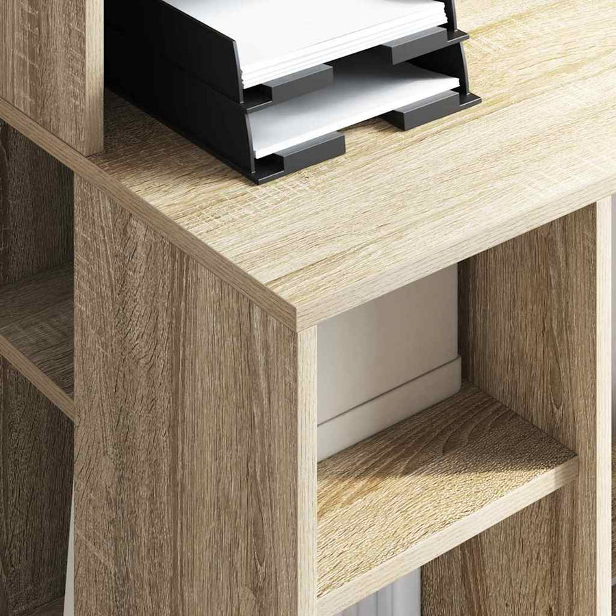 Bureau met plank Sonoma Eiken 90 x 48 x 101,5 cm Bewerkt hout