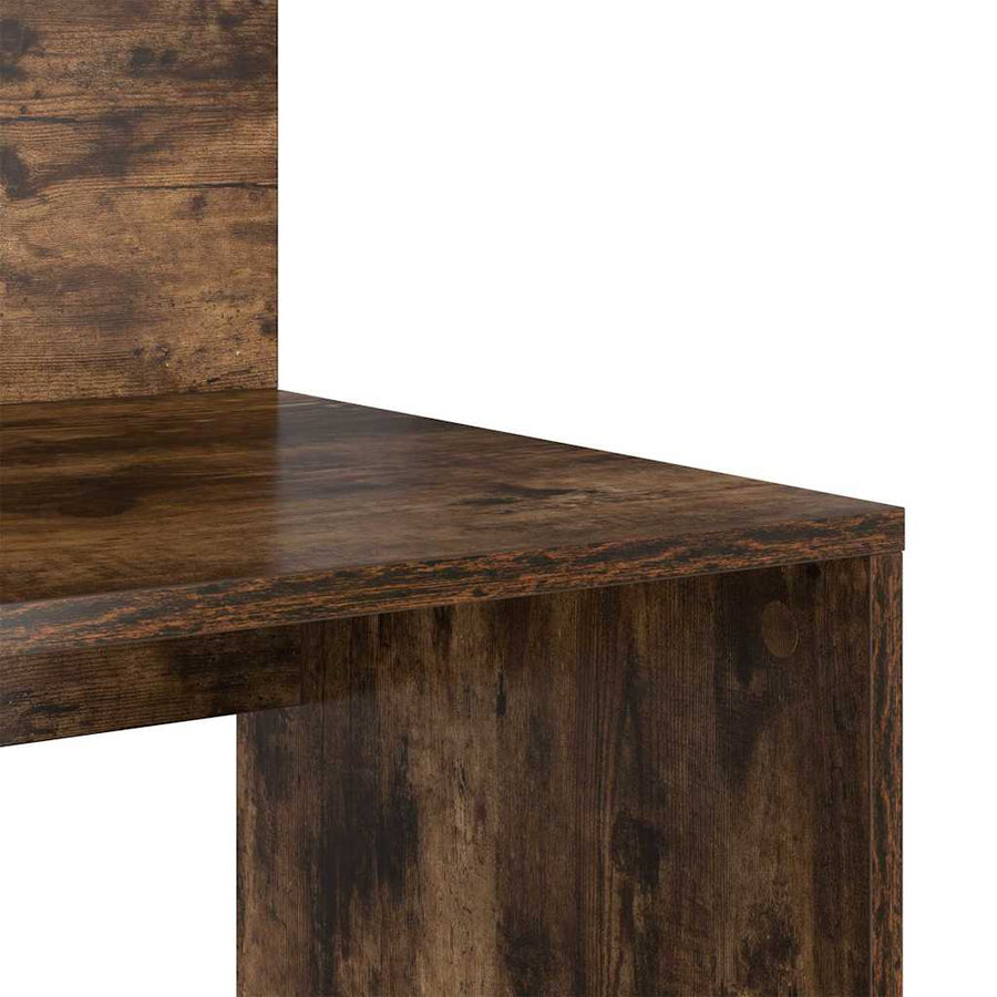 Bureau met plank Gerookt eiken 90 x 48 x 101,5 cm Bewerkt hout