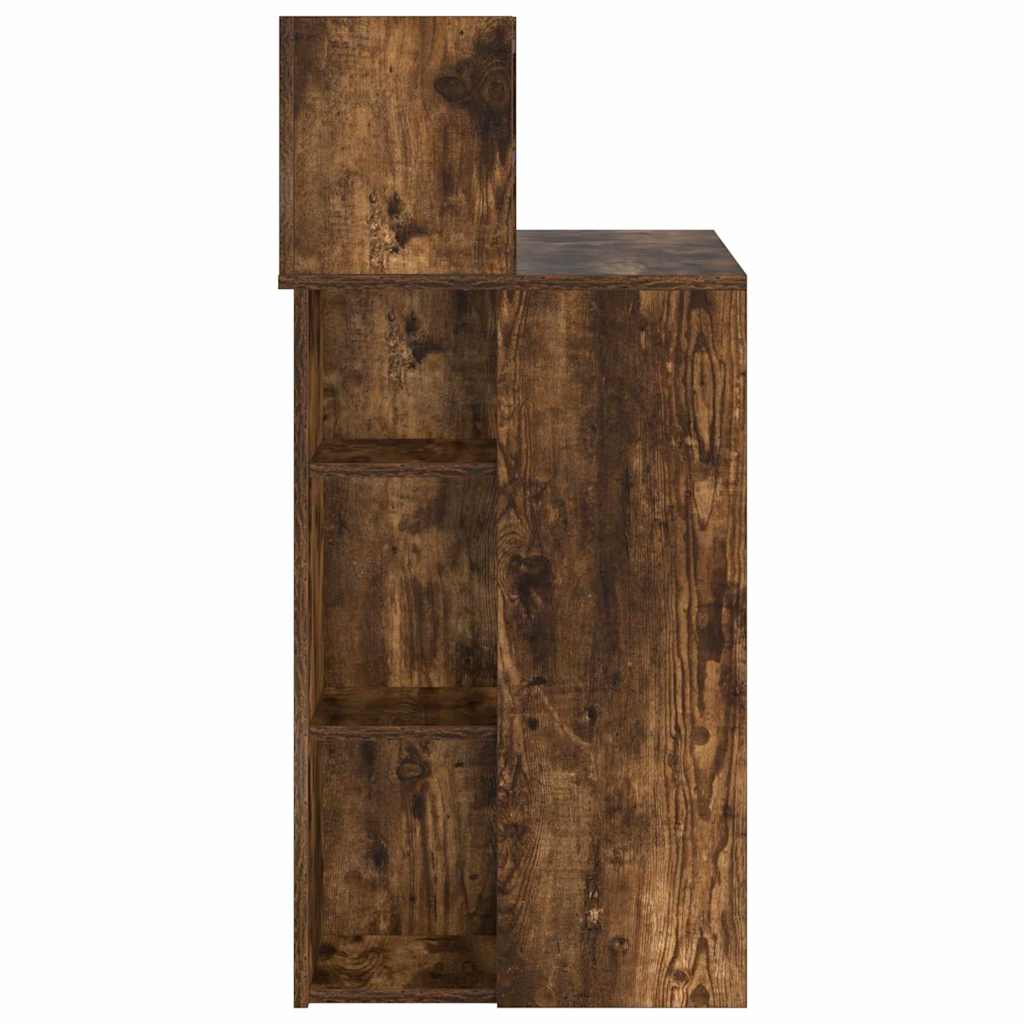 Bureau met plank Gerookt eiken 90 x 48 x 101,5 cm Bewerkt hout