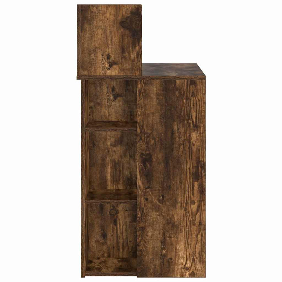Bureau met plank Gerookt eiken 90 x 48 x 101,5 cm Bewerkt hout