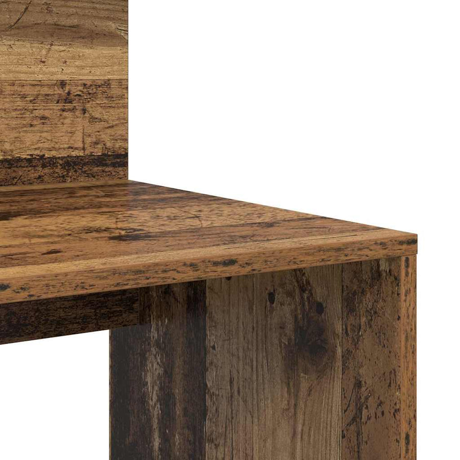 Bureau met plank Oud Hout 90 x 48 x 101,5 cm Bewerkt hout