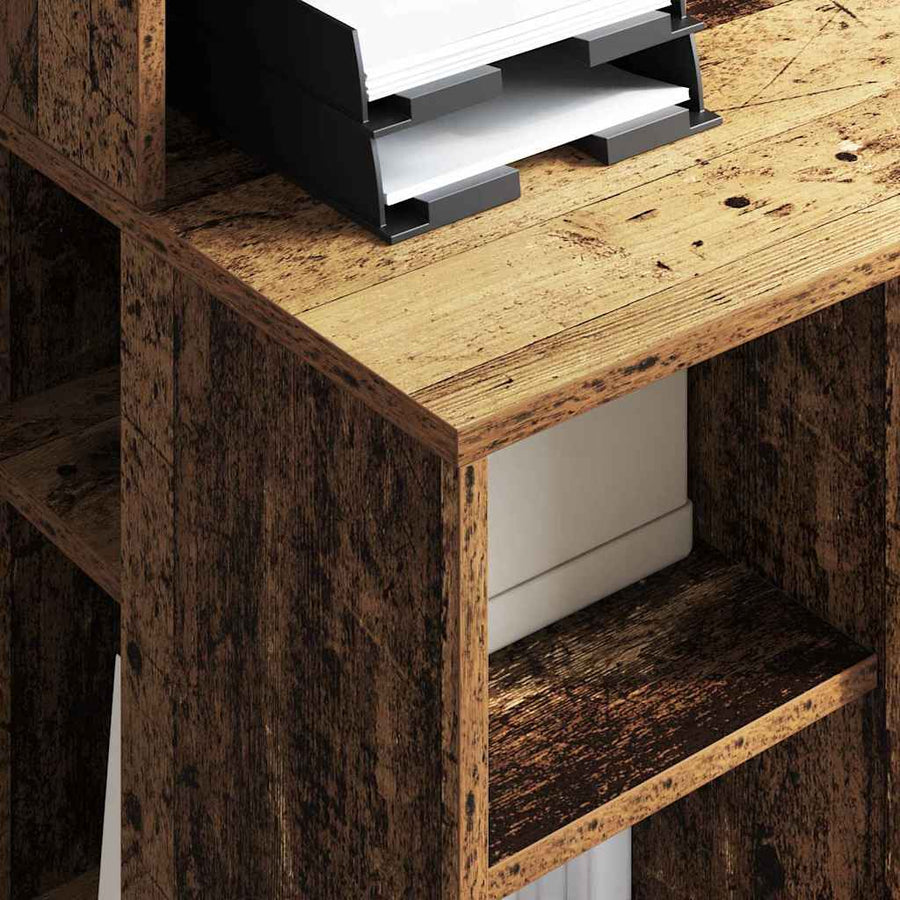 Bureau met plank Oud Hout 90 x 48 x 101,5 cm Bewerkt hout