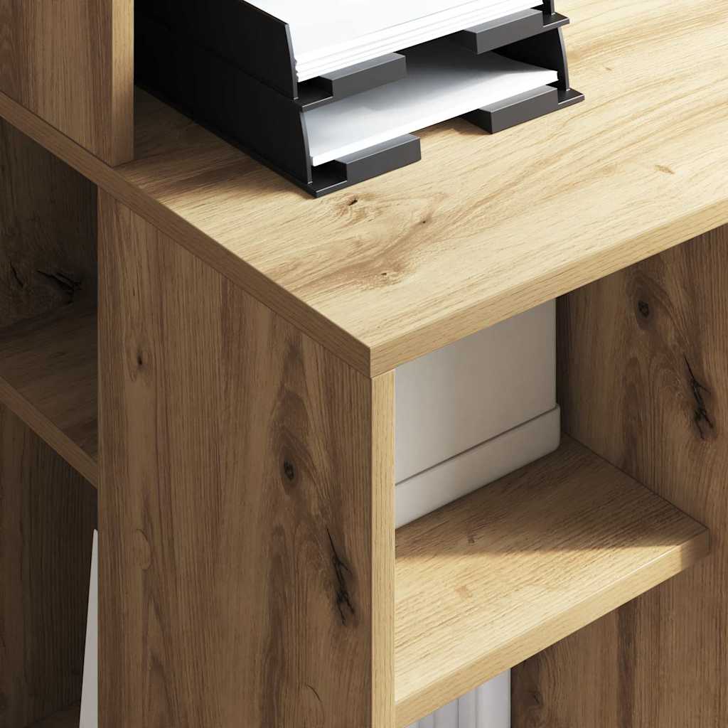Bureau met plank Artisan Eiken 90 x 48 x 101,5 cm Bewerkt hout