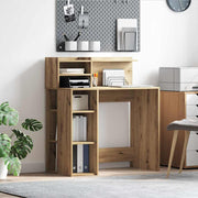 Bureau Artisan Eiken 90x48x101,5 cm met planken