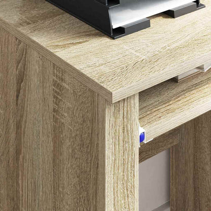 Bureau met Wielen Sonoma Eiken 91 x 50 x 77 cm Bewerkt hout