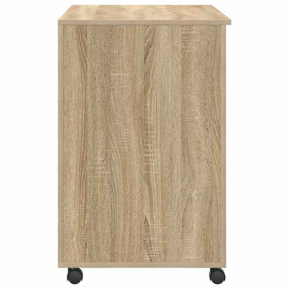 Bureau met Wielen Sonoma Eiken 91 x 50 x 77 cm Bewerkt hout