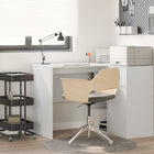 Desk with shelf with storage White 102 x 50 x 75 cm Engineered wood