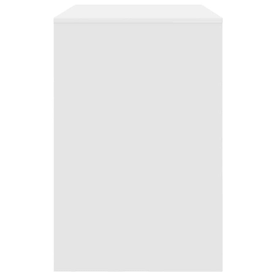 Bureau met plank met opslag Wit 102 x 50 x 75 cm Bewerkt hout