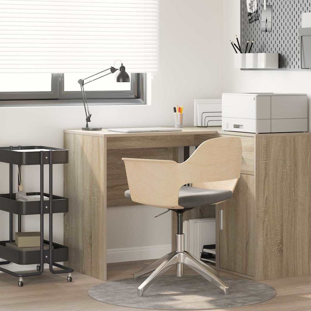 Bureau met plank Sonoma Eiken 102 x 50 x 75 cm Bewerkt hout