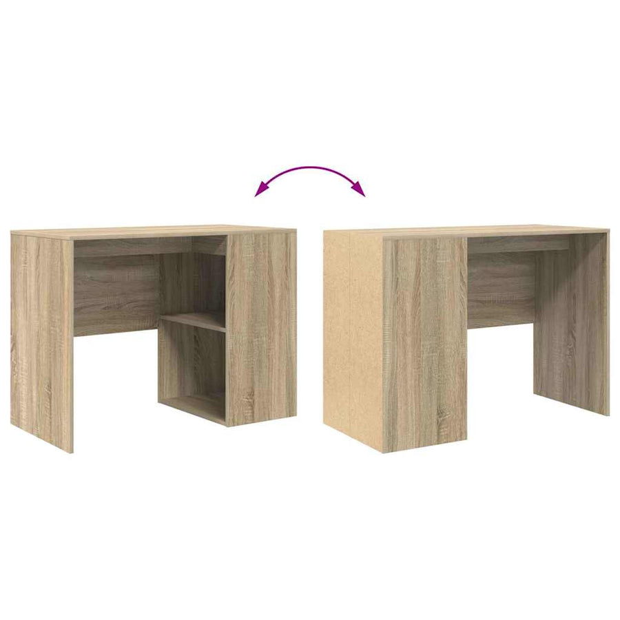 Bureau met plank Sonoma Eiken 102 x 50 x 75 cm Bewerkt hout