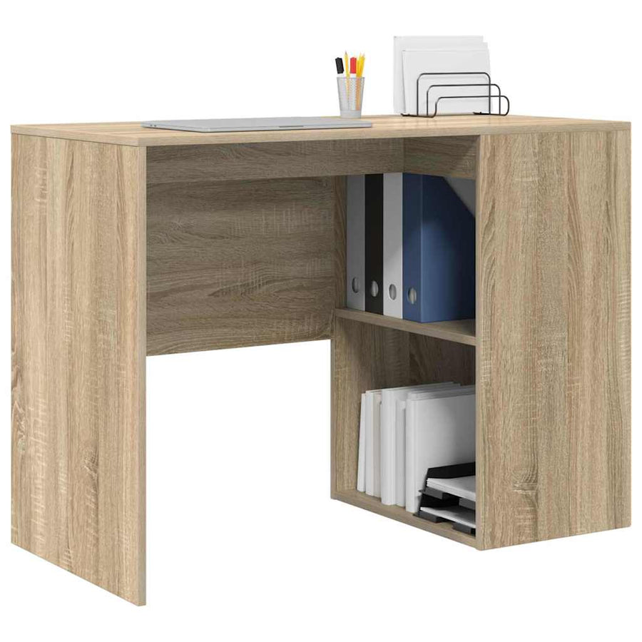 Bureau met plank Sonoma Eiken 102 x 50 x 75 cm Bewerkt hout