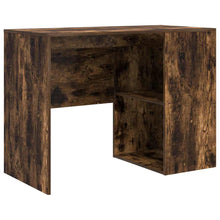 Bureau met plank Gerookt eiken 102 x 50 x 75 cm Bewerkt hout