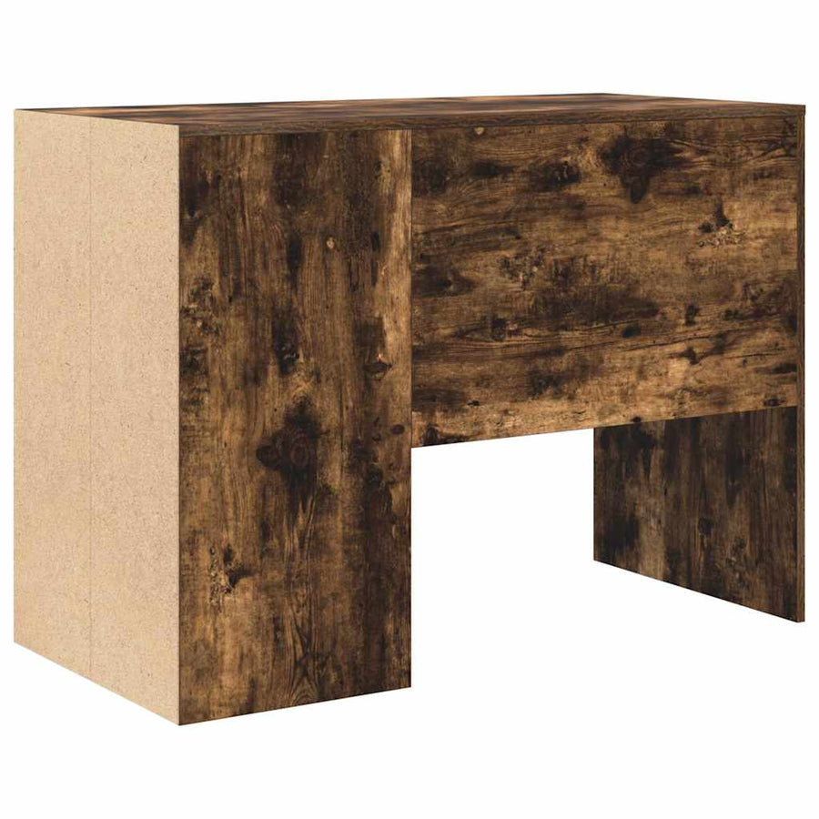 Bureau met plank Gerookt eiken 102 x 50 x 75 cm Bewerkt hout